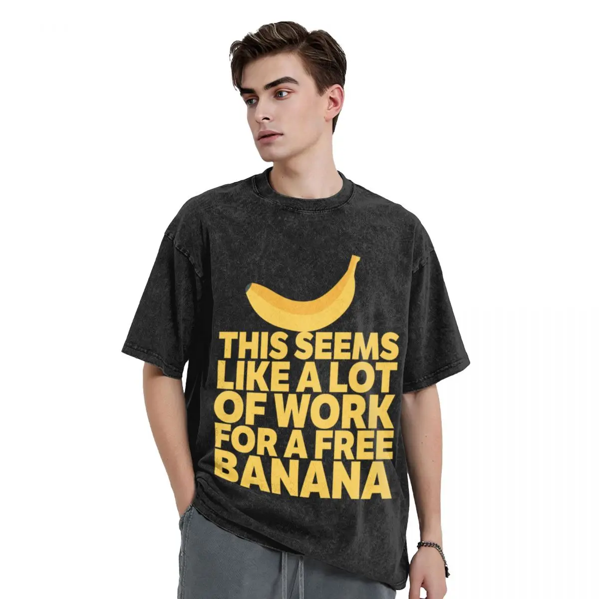 This Seems Like A Lot Of Work For A Free Banana T-Shirt plus sizes anime tshirt t shirt men