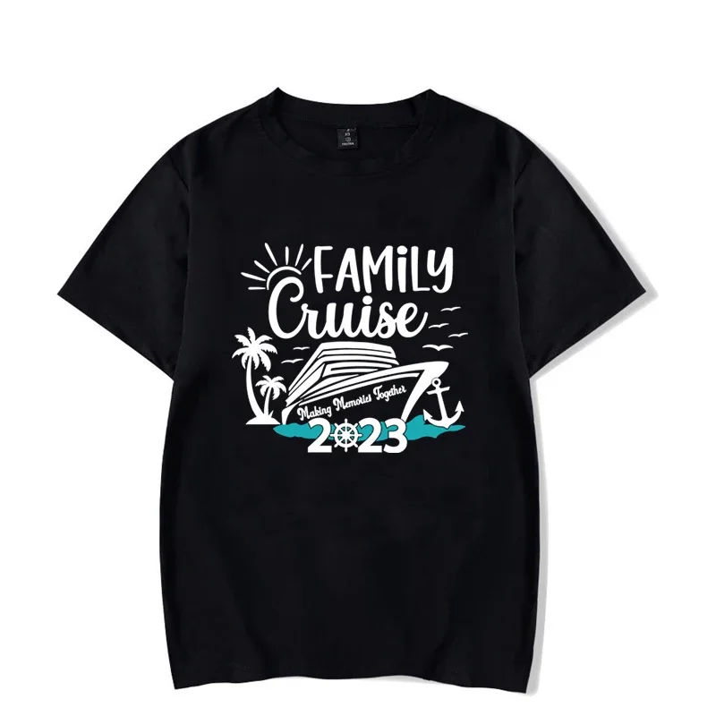 New Summer Family Vacation 2023 T Shirt Family Cruise Trip Tops Tee Matching Family Outfits Mom Dad and Son Daughter T Shirts