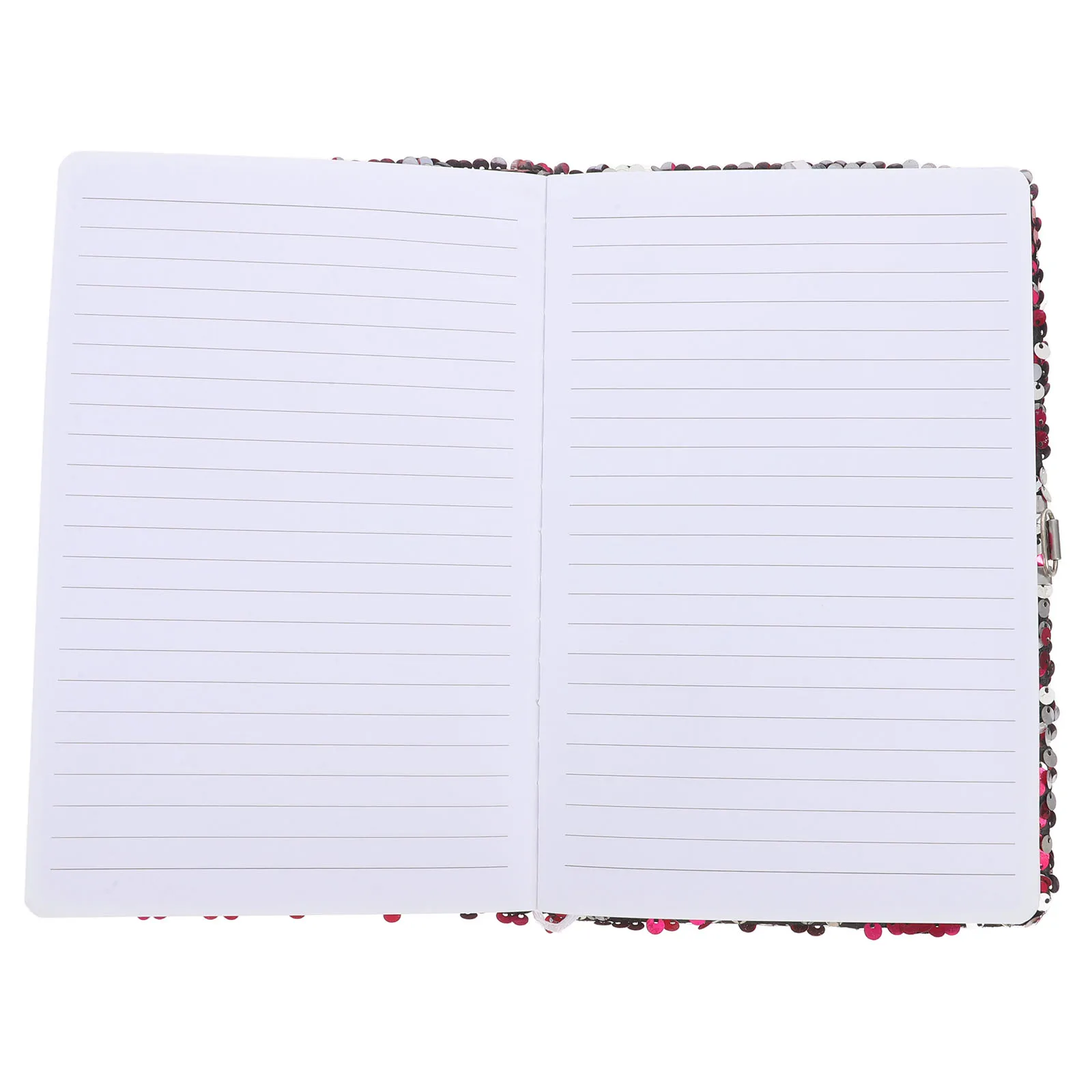 

Flip Sequin Notebook Cute Journal for Kids Girls Rosy Plastic Locking Diary Notebooks Child Sequins Journal Kids Girls