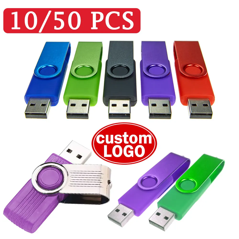 

10/50pcs/lot Free Tailored Logo USB Flash Drive 2.0 Pendrive Wholesale Price 1GB 4GB 128MB Memory Stick for Photography Gifts