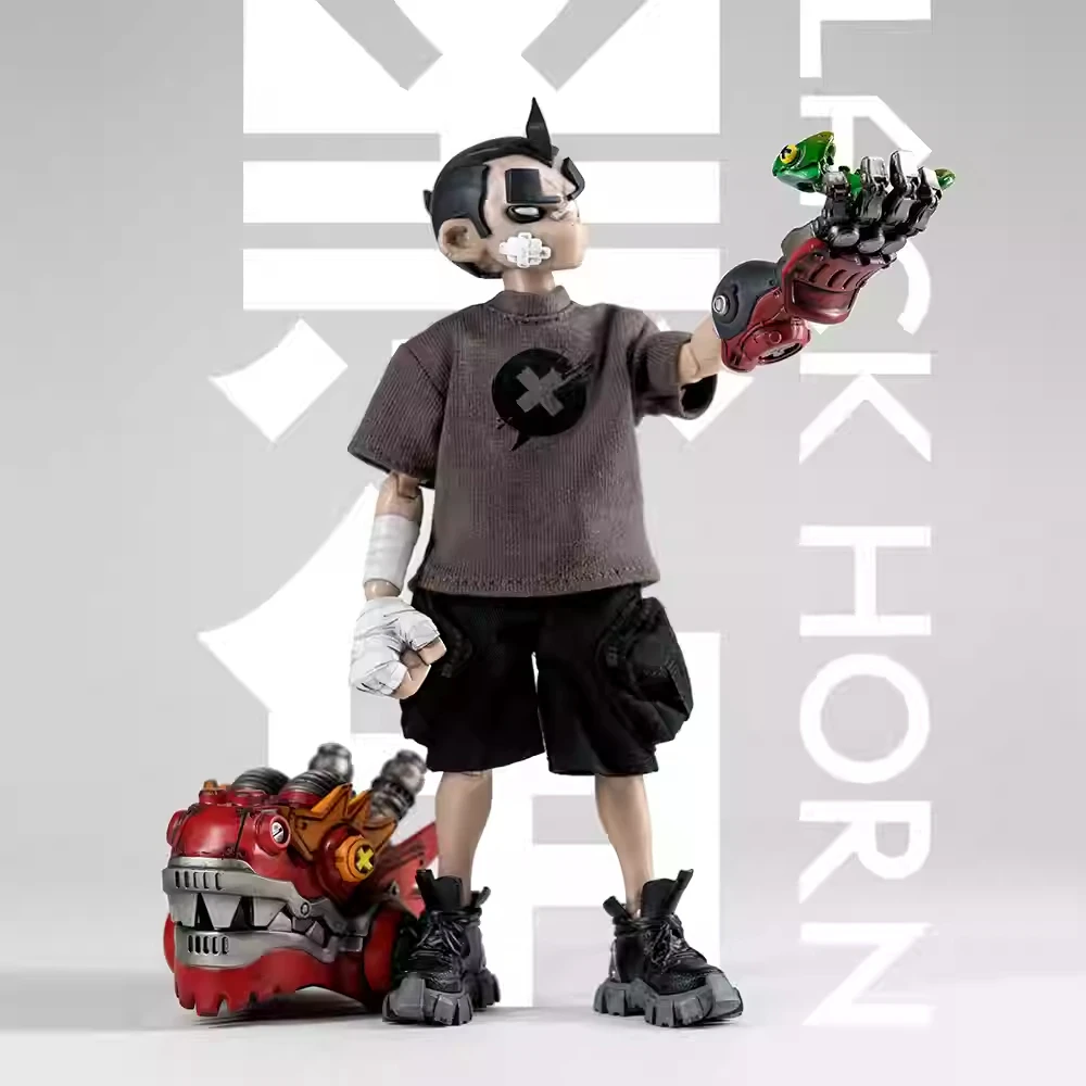 

Black Horn Dragon Spot D-One 1/12 Scale Movable Doll Handmade Ornament Trendy Desktop Decoration Collectible Action Figure Gift