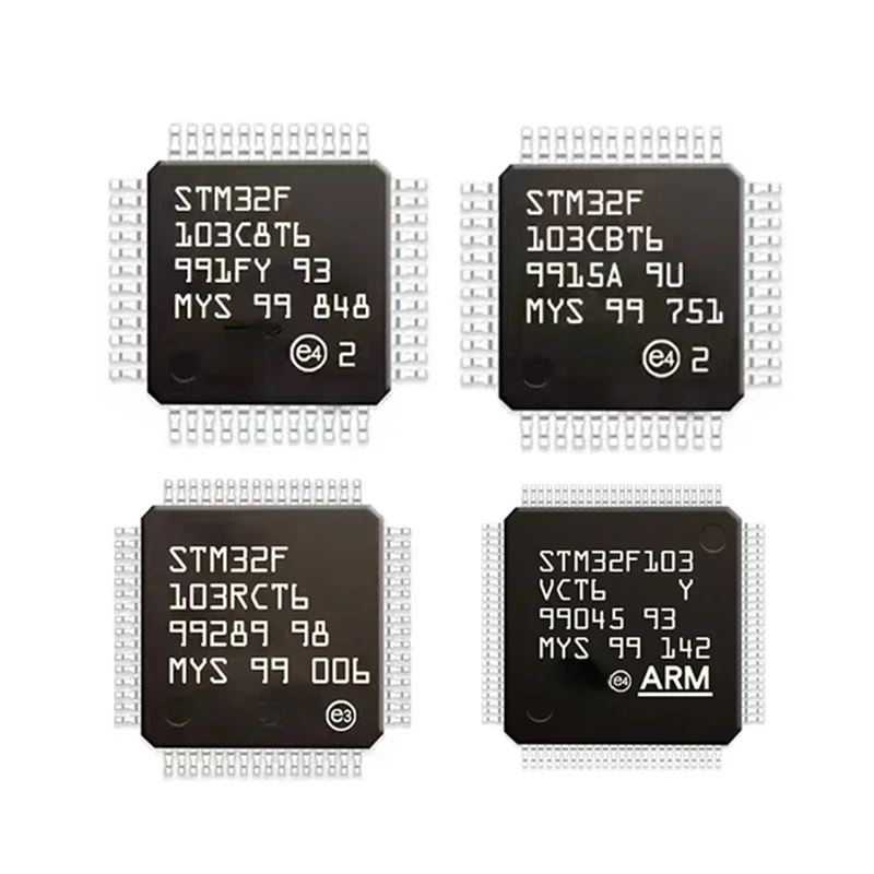 STM32F103C6T6A STM32F103C8T6 STM32F103CBT6 STM32F103RCT6 STM32F103 R8T6 RBT6 RET6 V8T6 VBT6 VCT6 VET6 IC MCU STM32 FLQFP-48 Chip