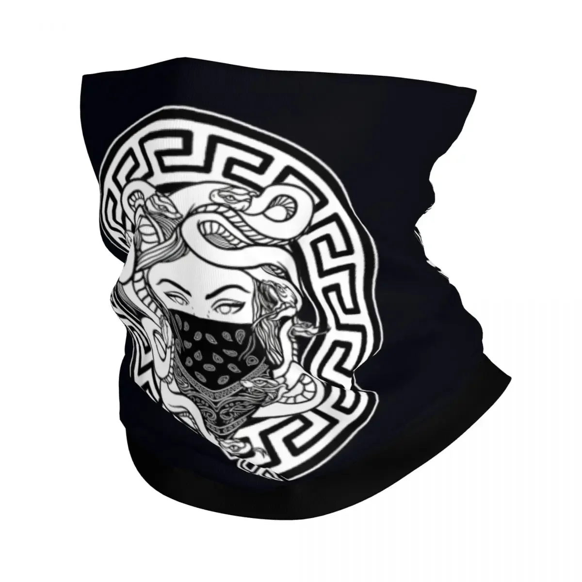 Medusa Nacient Greek Mythology Bandana Neck Cover Printed Mask Scarf Multifunction Headwear Running For Men Women Adult Washable