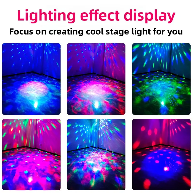 クリスマス装飾ライト多目的 7 色回転雰囲気 LED 水の波紋 KTV ディスコライト