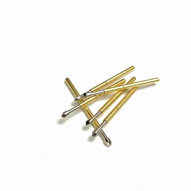 100 Pcs/pack P160-T2 Diamond-shaped Spring Test Pin Outer Diameter 1.36mm Total Length 24.5mm PCB Probe