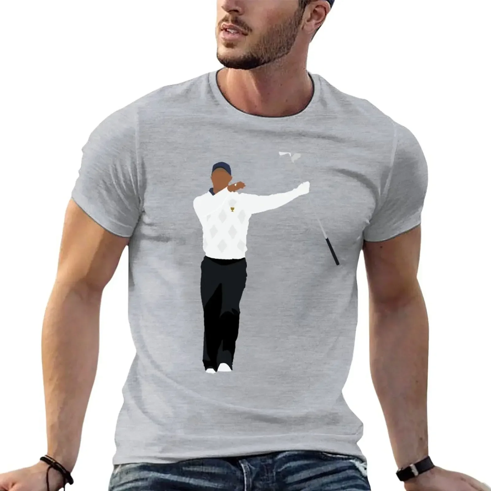 Tiger, Presidents Cup, Sunday Red, Golf Clubs, Club Twirl, pga, Augusta, The Master, Win, Fist Pump, Golf, Golfer, Golfi T-Shirt