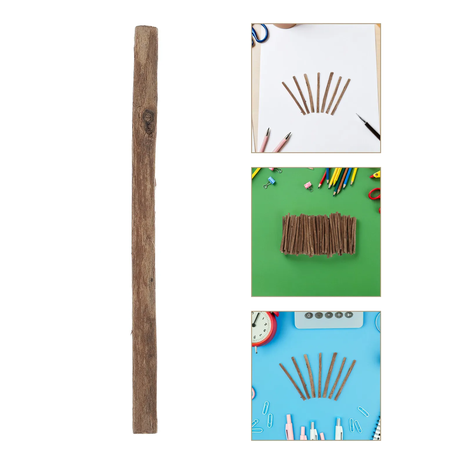 120Pcs Natural Wooden Craft Sticks Handmade Mini Dowel Rods for DIY Arts Crafts Education Photo Props Building Projects 10Cm