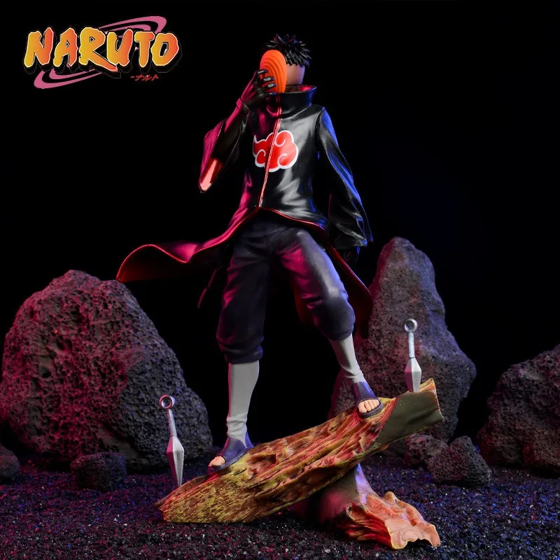 26CM tokoh Anime Naruto Uchiha Obito model mainan tokoh aksi koleksi patung Dekorasi Desktop liontin hadiah ulang tahun anak laki-laki