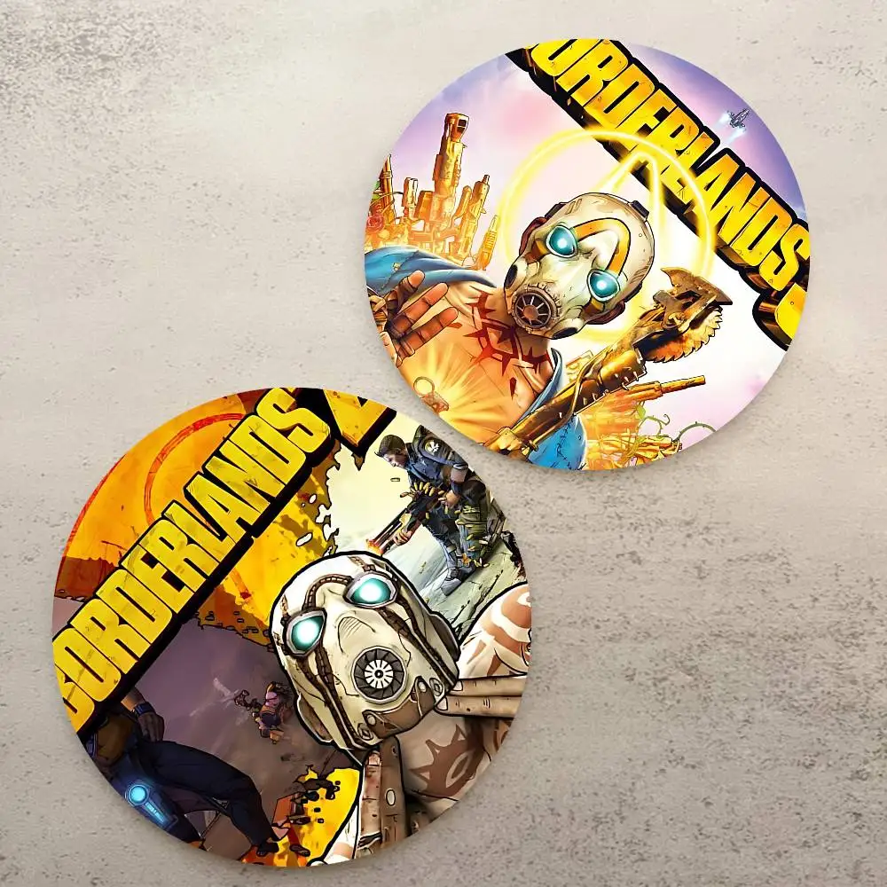 G-Game Of B-Borderlands Wooden Coaster Heat-Resistant Drink Mats With Non-Slip Base, Perfect Gift Idea