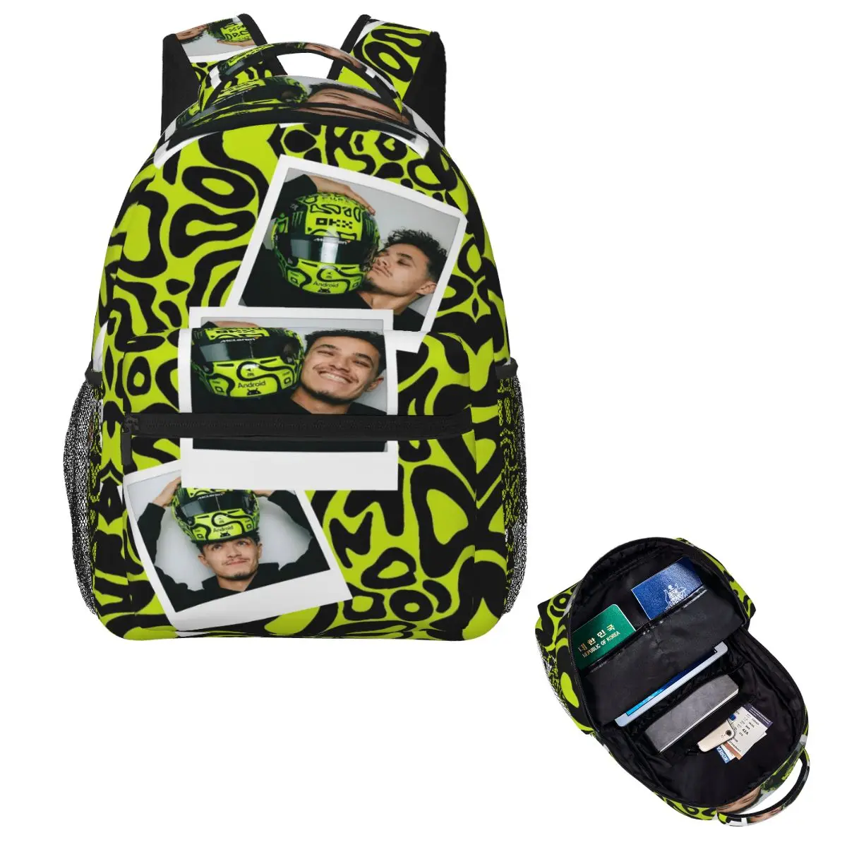 

F1 2024 - Ландо Норрис # 4 рюкзака, Лидер продаж, рюкзак большой емкости для мальчиков и девочек, школьная сумка, сумки на плечо для мужчин и женщин