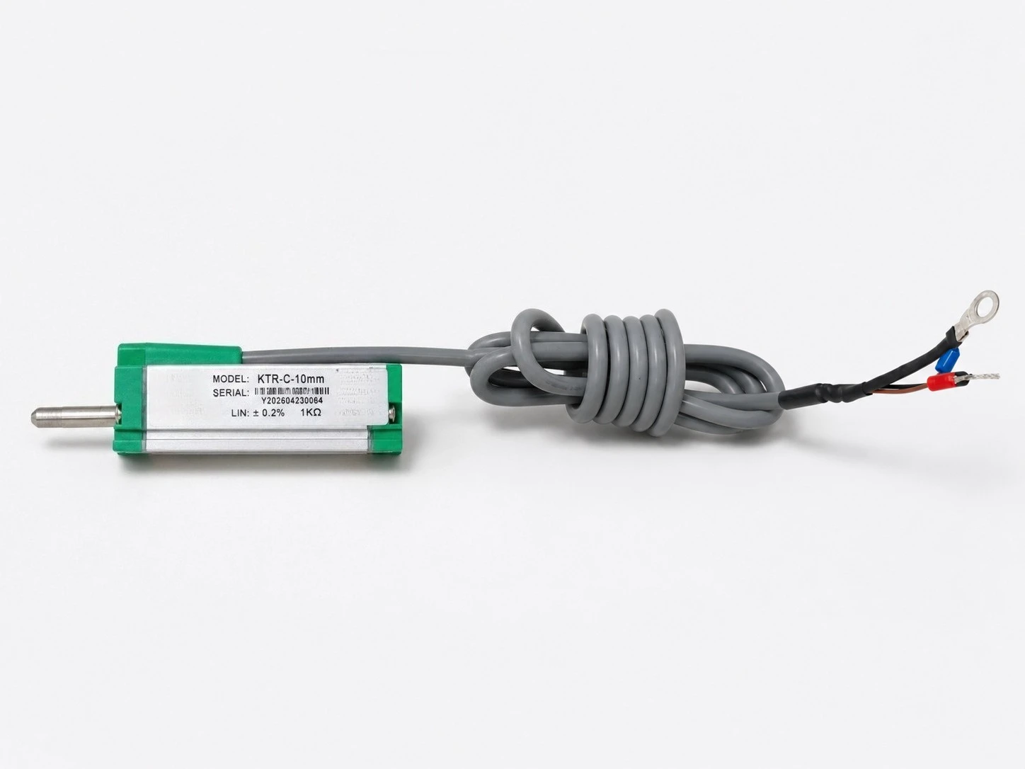 KTRC25mm-125mm Spring Built-in Electronic Ruler Rod Linear Displacement Transducer