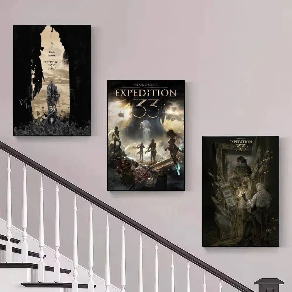 عمل لعبة لعب الأدوار كلير سبكور إكسبيديشن 33 ملصقات عتيقة مطبوعات لاصقة ملصقات عمل فني ملصقات جدار