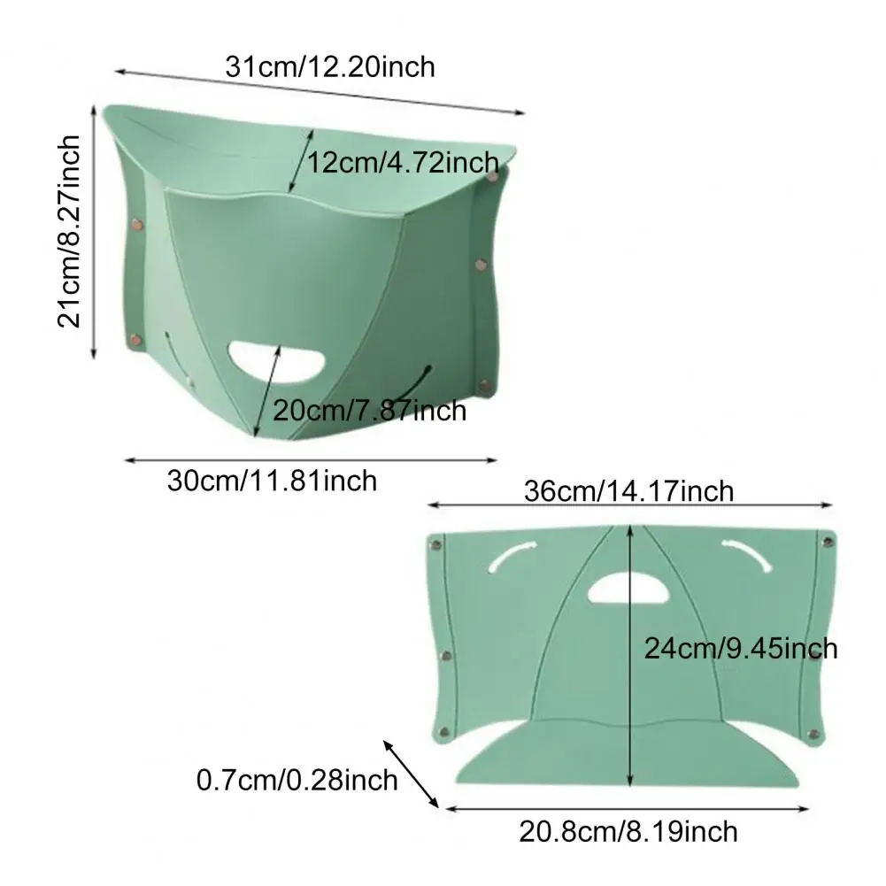 Folding Bench Stool Lightweight Plastic Bench Portable Folding Stool Outdoor Chair High Durability Camping Seat Lightweight