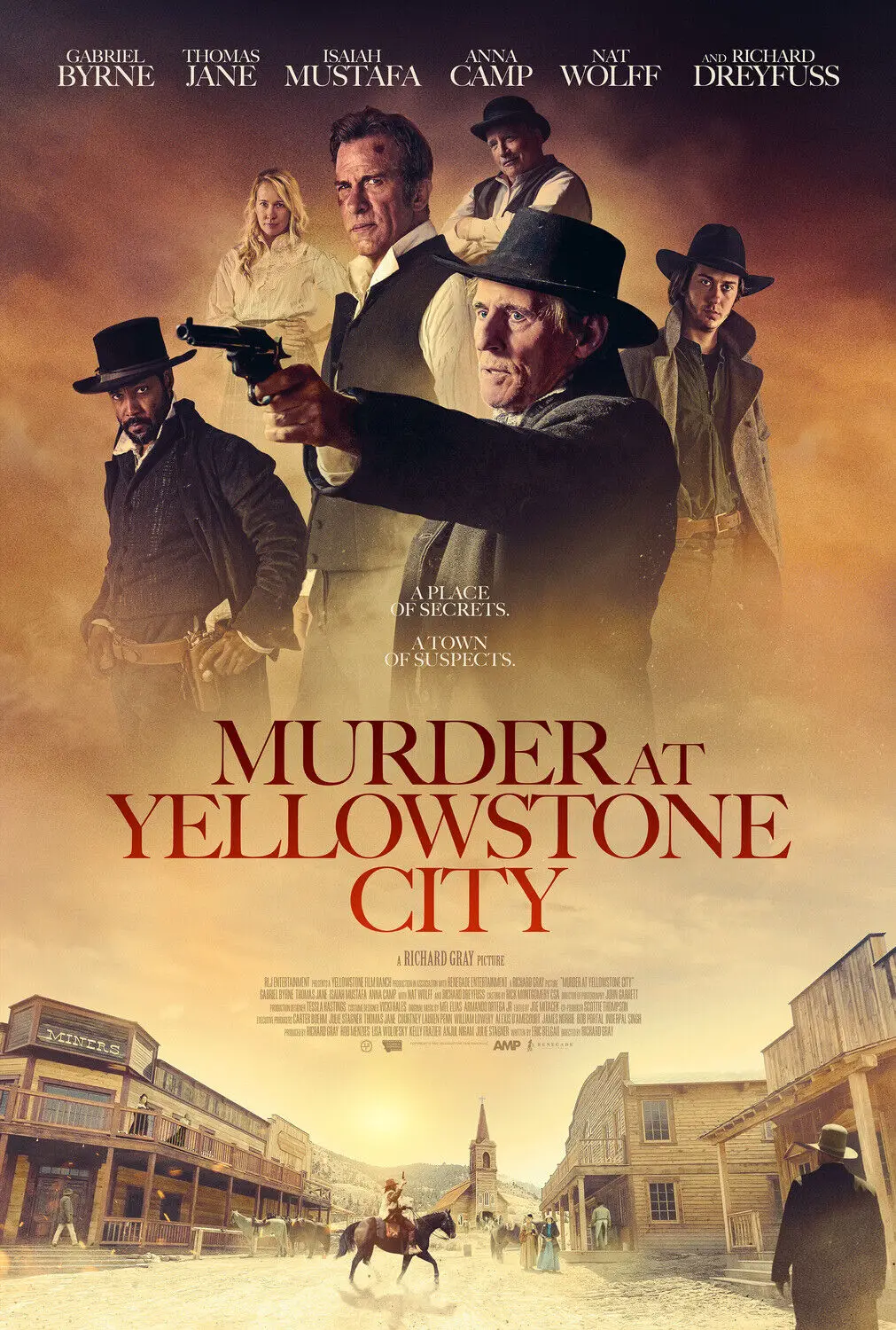 

Murder at Yellowstone City 2022 Movie Print Art Canvas Poster for Living Room Decoration Home Wall Decor Picture