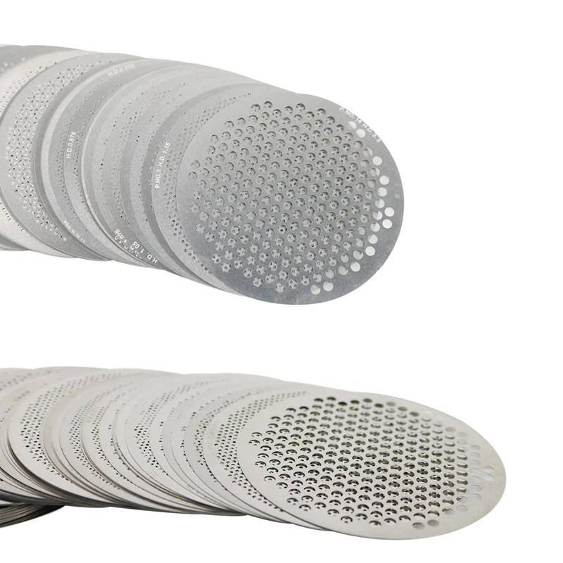 Diamond Sieve Fine Sieve Coarse Mesh Gemstone Filter Sieve Disc Round Hole Measurement Size Jewelry Tool