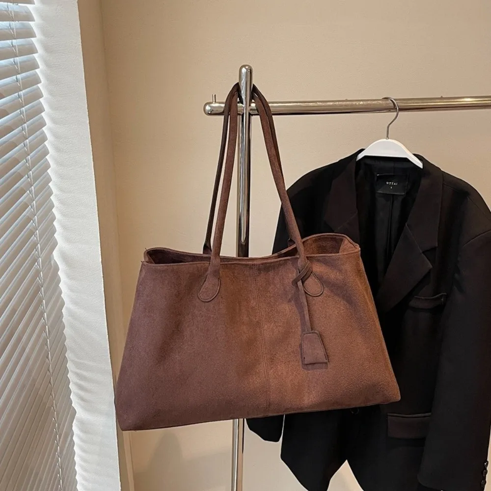 

Сумка на плечо Замшевая сумка на плечо для хранения Замшевая сумка в корейском стиле Замшевая сумка-ведро Большая вместительная сумка для подмышек Офисная сумка