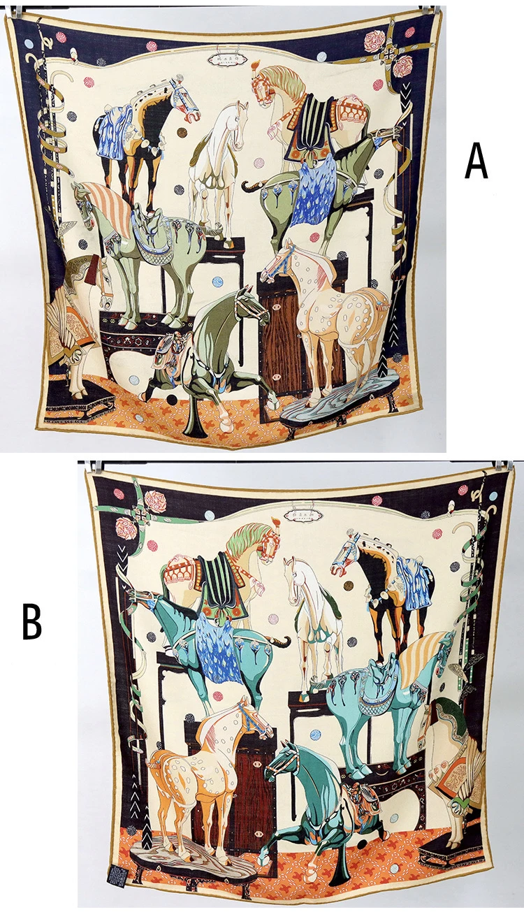 

ab Faced Print Scarf 65CM Rolled Edge Bandanas Shawls Winter Scarves Head Hair Scarfs Belt Bag Accessories Valentine's Day Gift