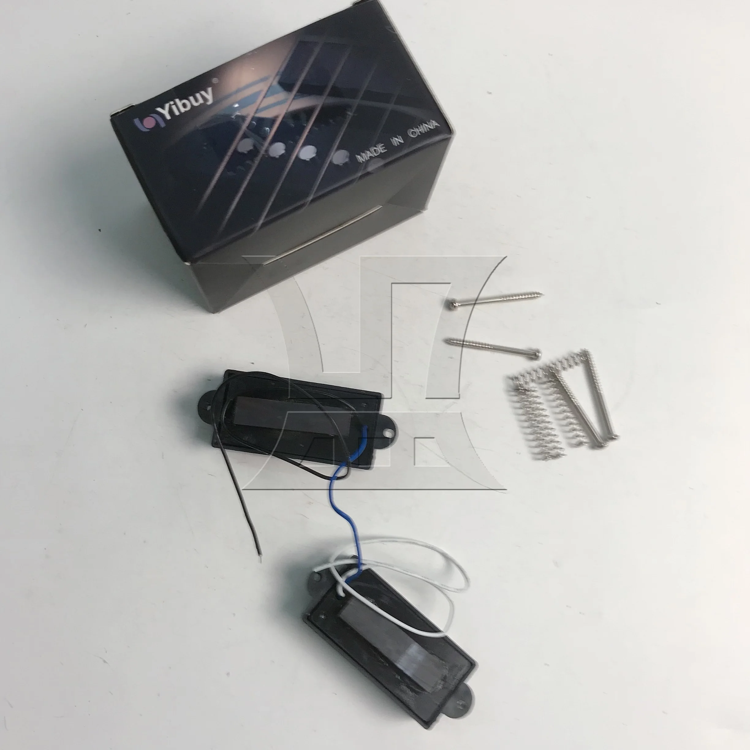 Yibuy 4 String Noiseless Pickup Set For Bass 1 Pair