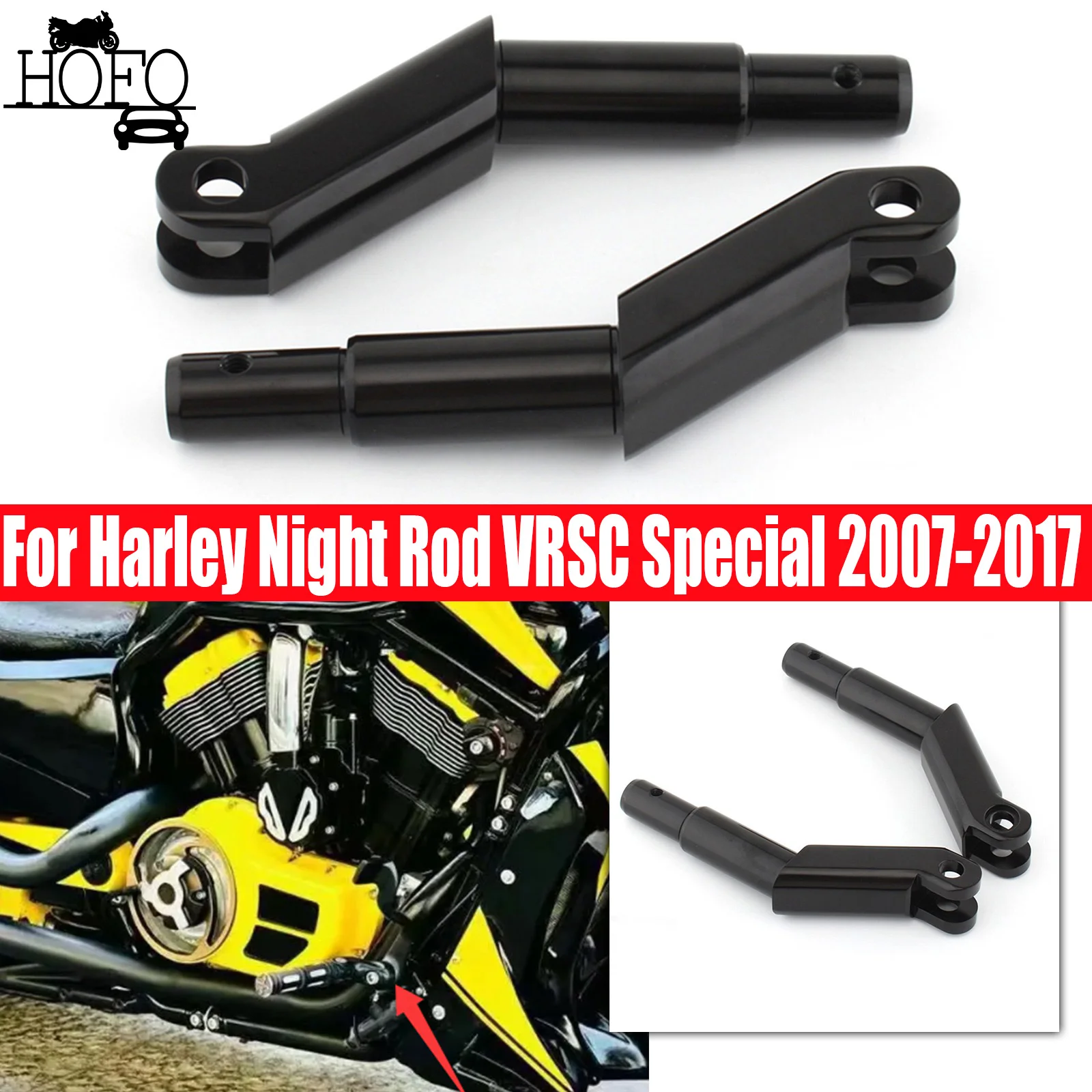 

Motorcycle CNC Foot Rest Peg Mount Footrest Bracket For Harley V-Rod Muscle 2002-2017 Night Rod VRSC Special 2007-2017