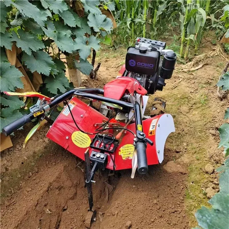 

【Best-selling】Small Household Handheld Agricultural Rotary Tiller Farm Land Soil Cultivation Machine Ridge Maker Ditching Machin