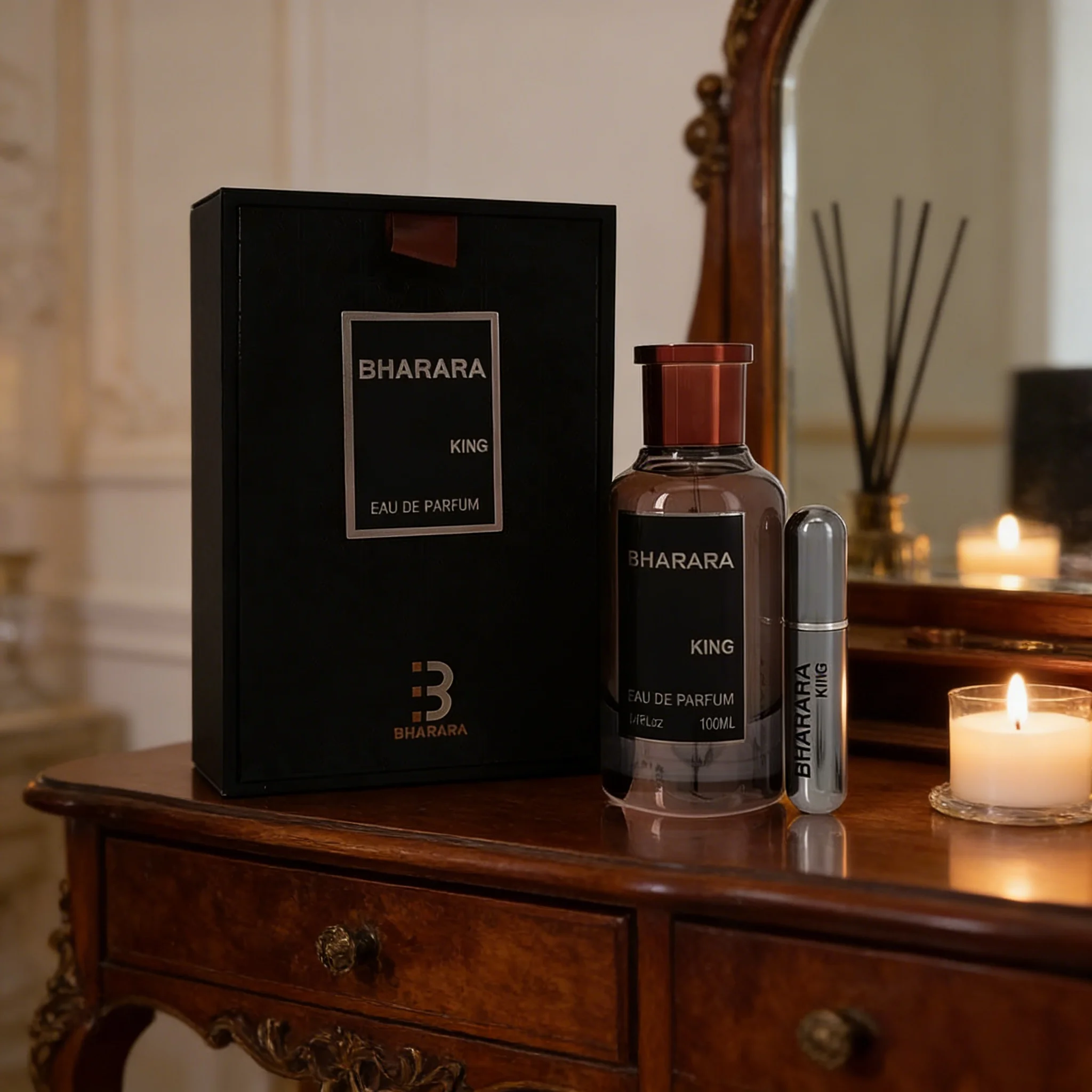

Bharara King Eau de Parfum for Men 8ml / 0.27oz – 100% Original Authentic Decanted Perfume Spray