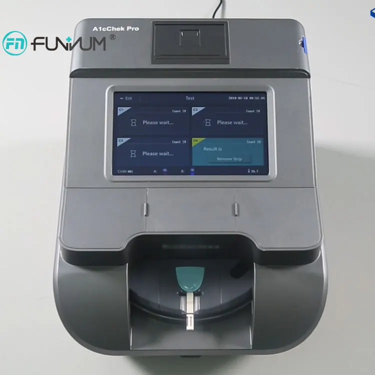 Factory price High throughput POCT HbA1c testing 4 results within 8 minutes hba1c analyzer