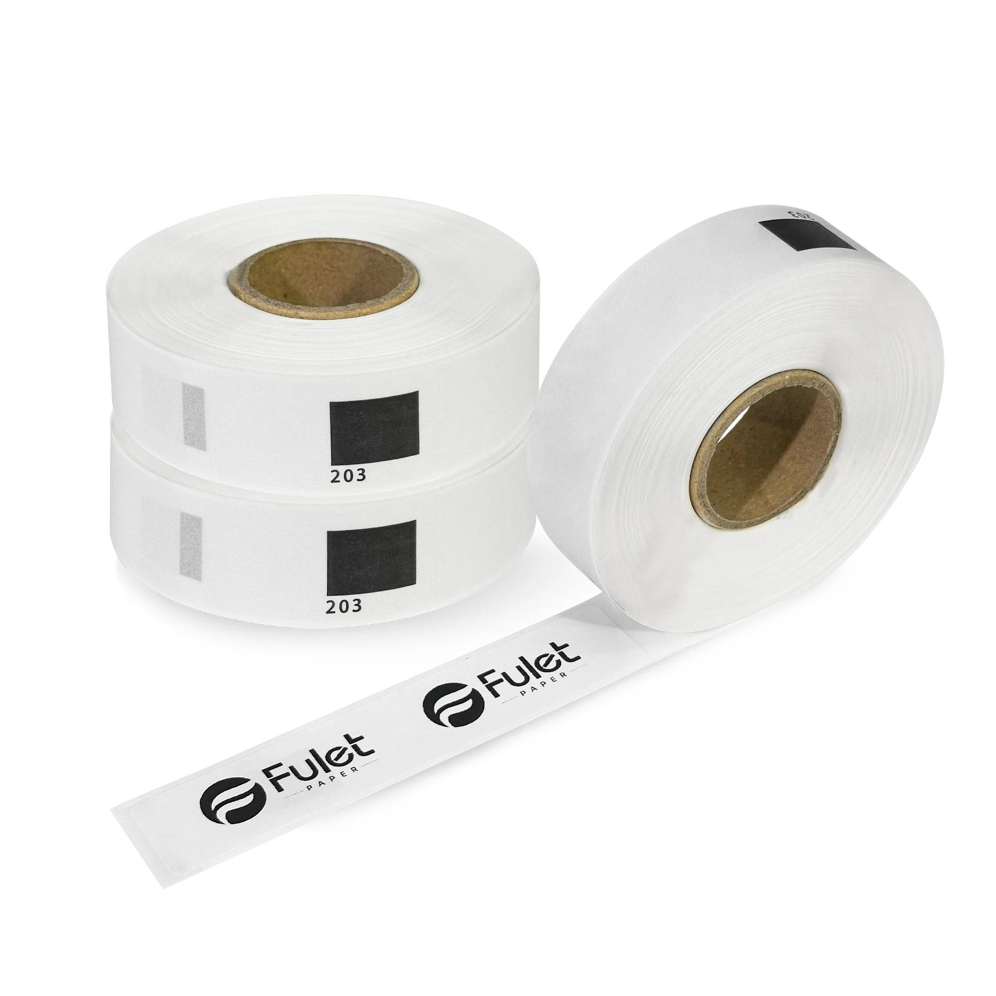 Compatible Brother DK 11203 Labels File Folder 17 X 87mm Black on White 300 labels per roll (without label holder)