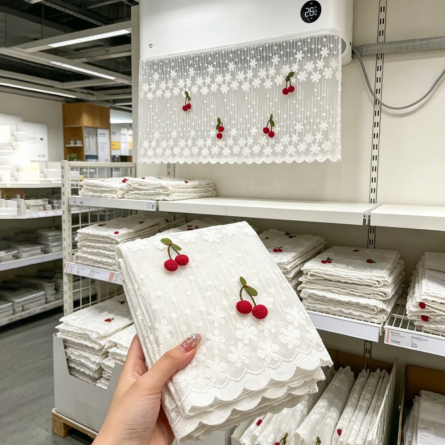 2026 New Style Air Conditioner Dust Cover Magic Stick Windproof Curtain Universal for Postpartum Babies High Aesthetic Value