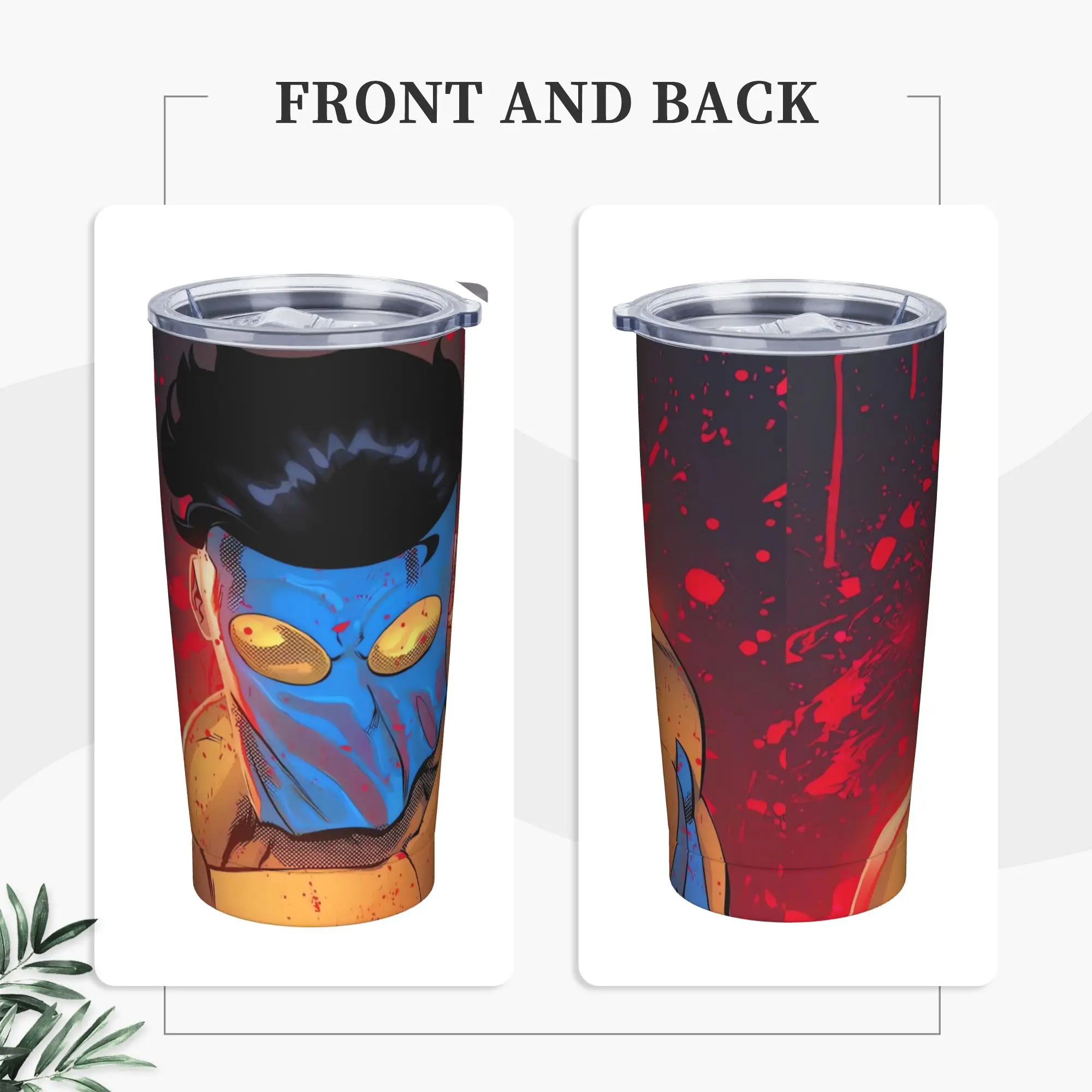 Stainless Steel Tumbler Anime Invincibles Thermal Cups  Heat Preservation Cold and Hot Beach Water Bottle