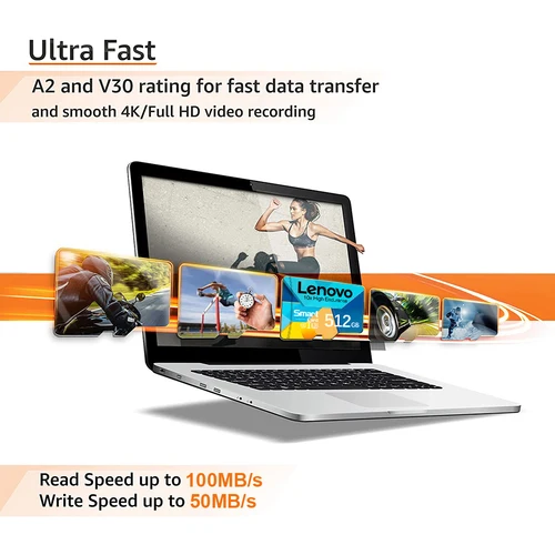 Imagen 2 del producto Tarjeta De Memoria Lenovo De 2TB, 1TB, para Nintendo Switch, 128GB, V30, 4K, tarjeta Micro Tf Sd, 256GB, 512GB, Cartao De Memoria De 64GB para Nintendo