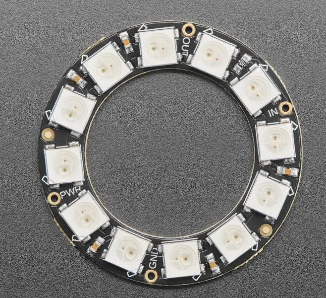 1643 NeoPixelRing - 12 × 5050 RGB LED مع برامج تشغيل مدمجة