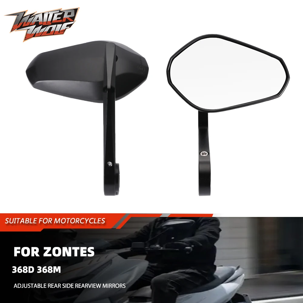 

2024 Motorcycle Rearview Mirror For ZONTES 368D 368M Adjustable Rear Side Rearview Mirrors Handle Bar End 368 D M Accessories