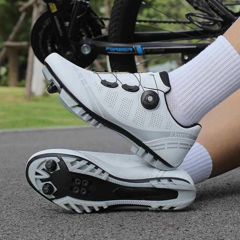 Herren-Mountainbike-Schuhe MTB, atmungsaktiv, rutschfest, hohe Härte, geeignet für Outdoor-Straßenrennen, Mountain-Offroad-Fahren 37-46 – Detail 16