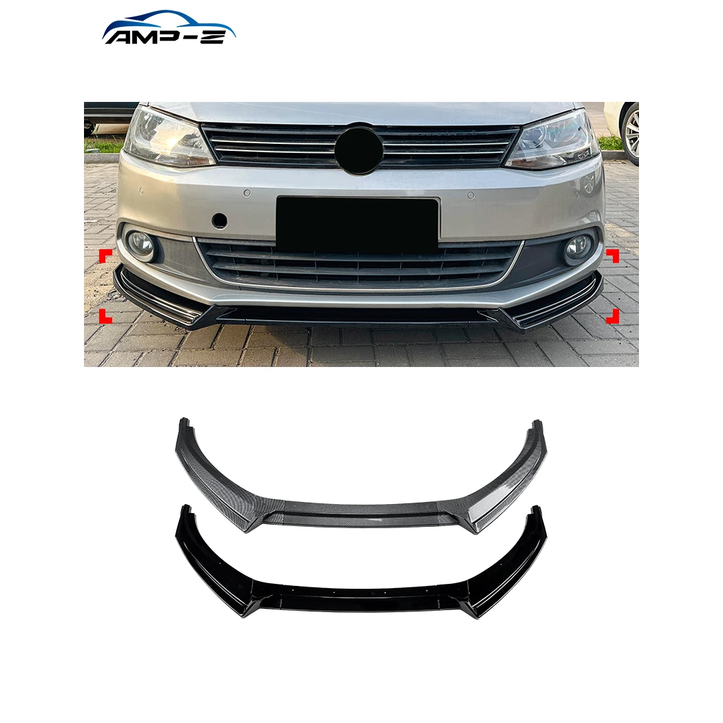

AMP-Z Jetta Plastic Gloss Black Front Bumper Lip Splitter for VW Jetta MK6 2011-2014 Car Accessories