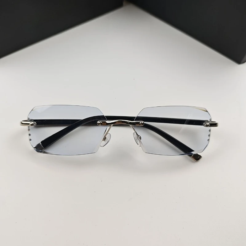 1/2pcs Rimless Edged Anti-Blue Light Glasses, Lightweight Durable for All Occasions