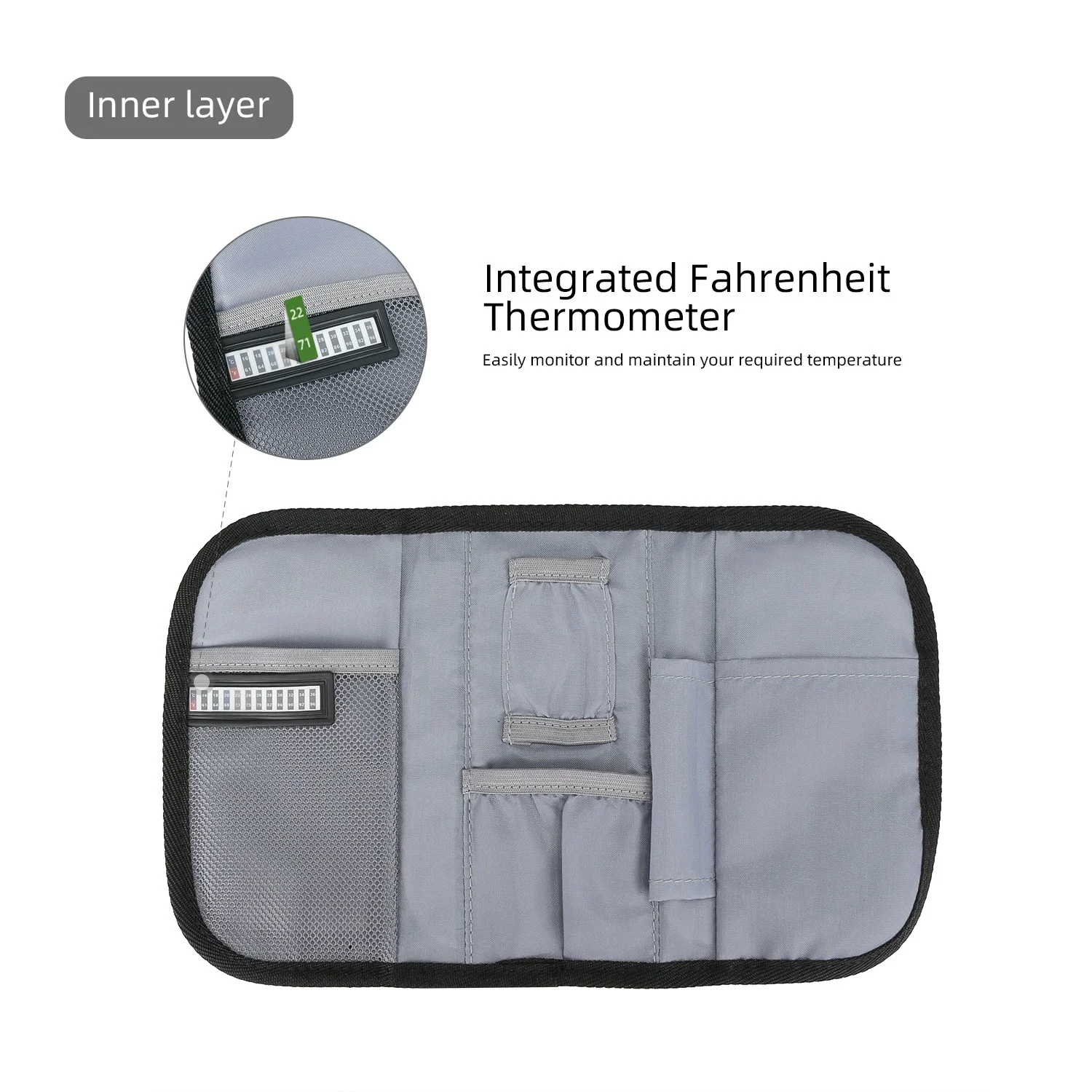 Waterproof Insulin Cooling Bag Refrigerated Thermal Insulated Liner Insulin Cooler Travel Case Dust-proof Wear-resistant