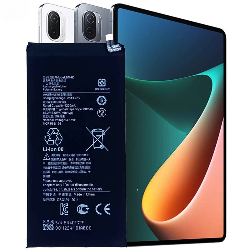 BN4D for Xiaomi Mi 5 Pro Tablet Battery High Quality High Capacity Battery Replacement Bateria Grade A Cell with Tools