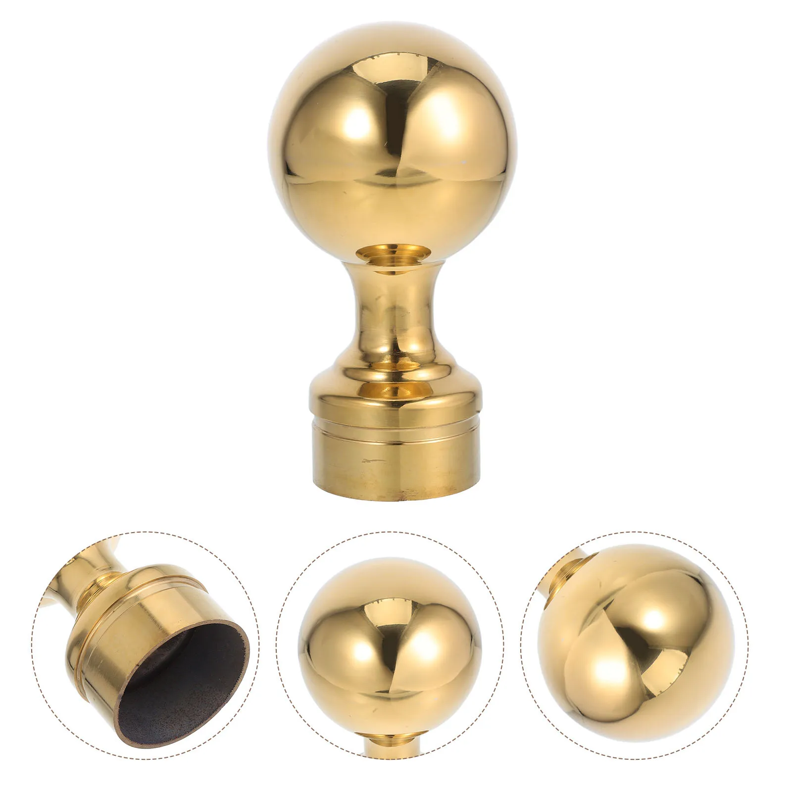 

Durable Metal Flagpole Ornament Topper Round Display Globe for Celebrations Events Easy Installation Lightweight Design