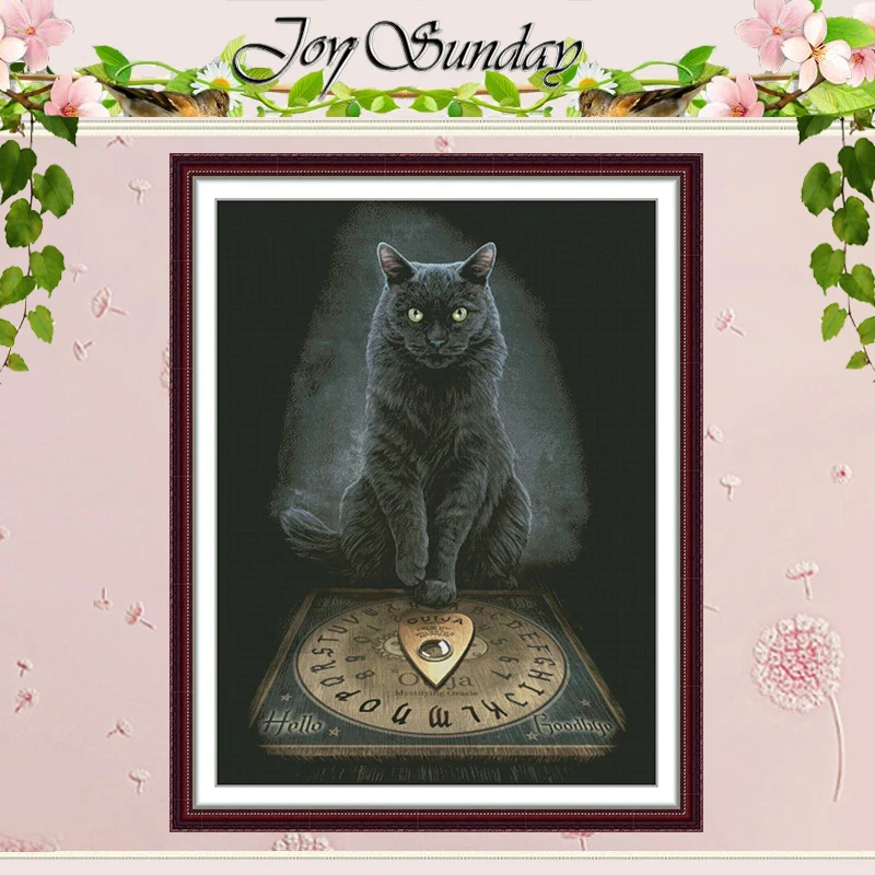 

Черный кот узоры набор для вышивки крестом DIY 11CT 14CT 16CT штампованный DMC набор для вышивки крестом вышивка рукоделие домашний декор