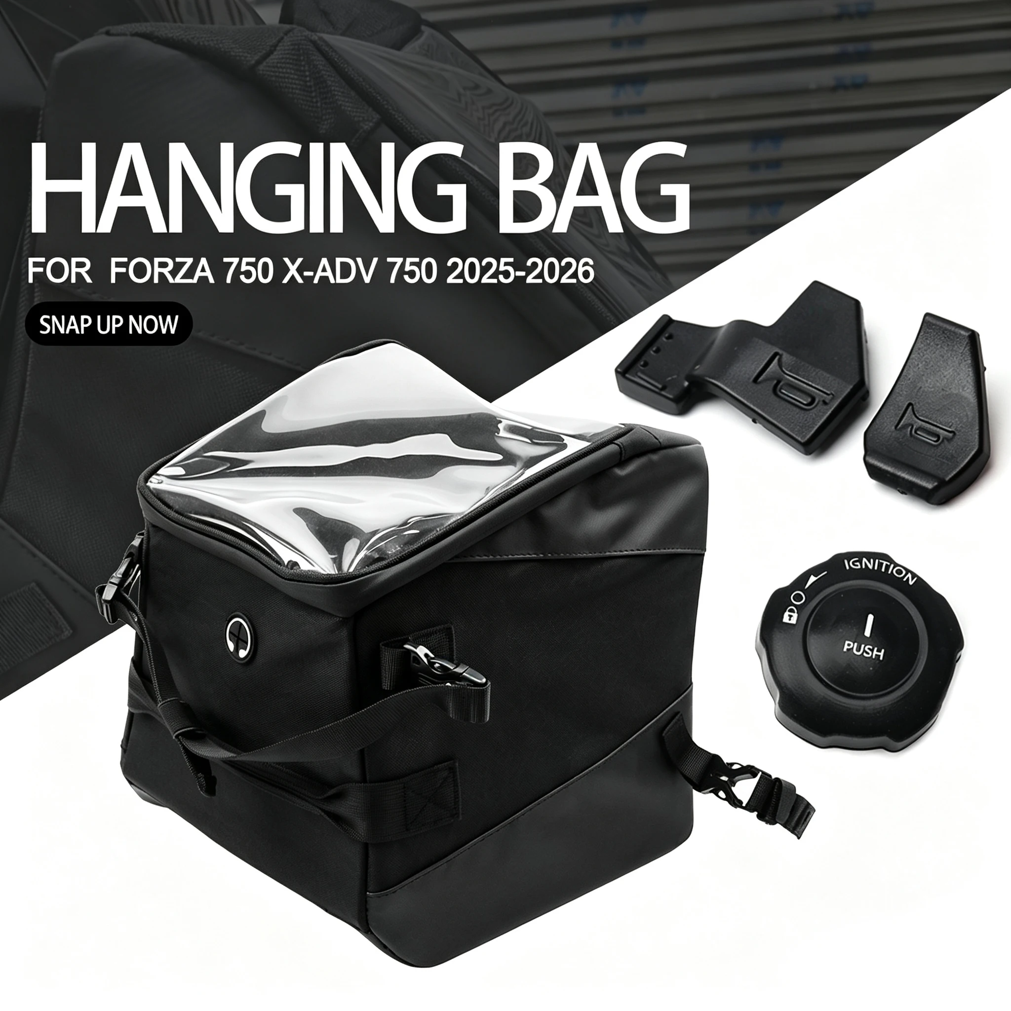 motorcycle-hanging-bag-storage-suitcase-nylon-for-xadv-750-forza750-2025-2026-waterproof-switch-protective-cover-speaker-button