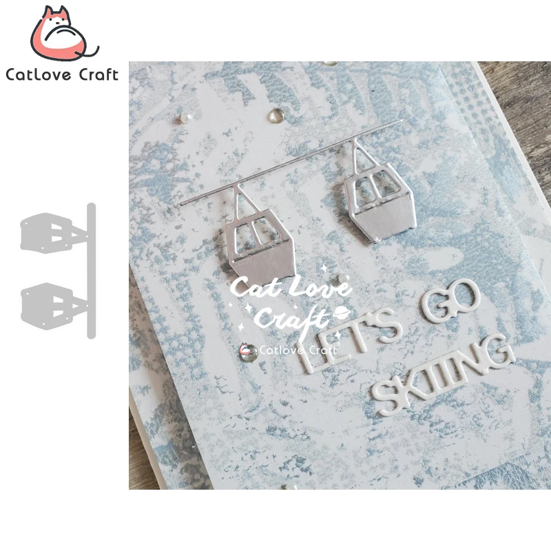 Catlove Cable car Metal Cutting Dies Scrapbooking Mold Knife Stencil Die Cuts Card Making DIY Craft Embossing New Dies For