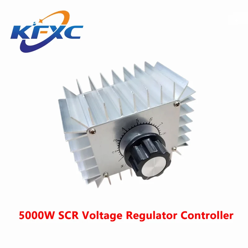 1pcs AC 220V 5000W SCR Voltage Regulator Controller LED Dimming Dimmers Thermostat 5000W Motor Speed Controller 220V