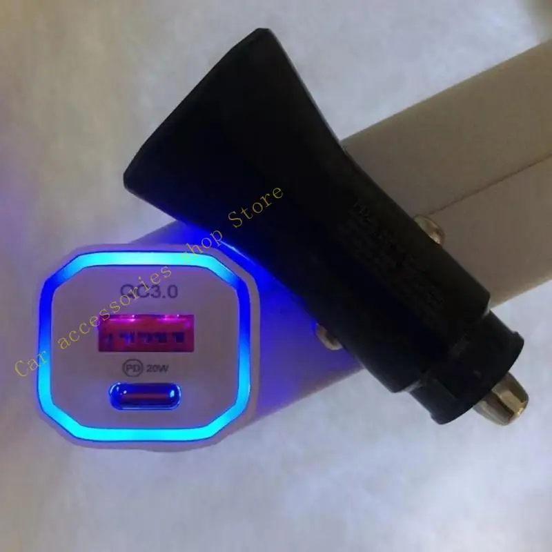 

T21E 38W Double Port Car Chargers быстро зарядка адаптер Высокая мощность для телефонов таблетки