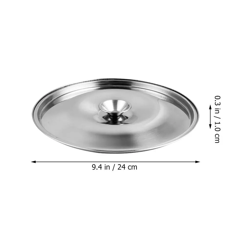 Stainless Steel Seasoning Pot Lid Reinforced Oil Jar Cover Drop Resistant Spill Proof Universal Kitchen Supplies Replacement Lid