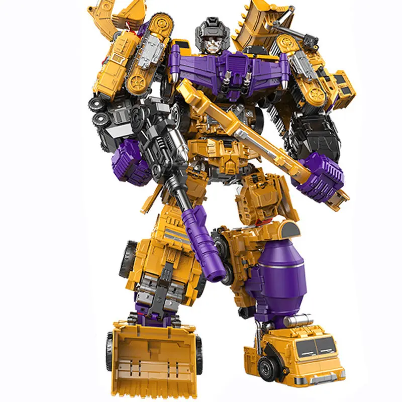 NBK Transformation Devastator G1 GT Combiners 6in1 Toy Combiner Car Robot Action FiguresModel ABS 42cm Engineering Vehicle Model