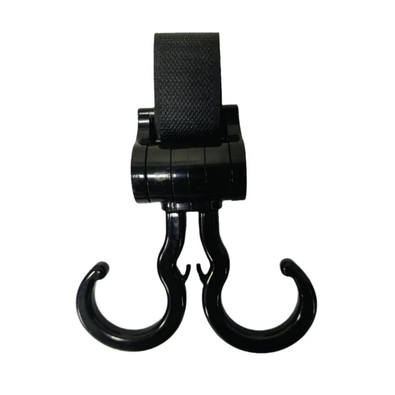 

652F Stroller Hook and 360 Degree Rotating Loop for Hanging Purse & Shopping Bag Pram Hook for Pushchair Pram Organizers Hook
