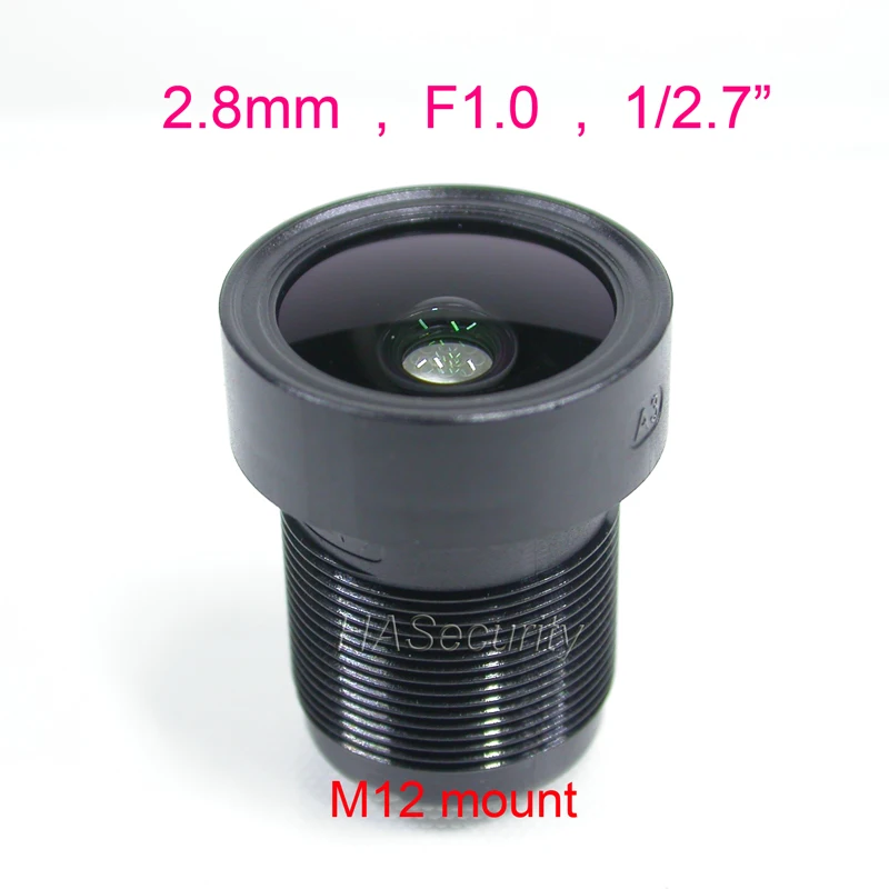 F1.0 StarLight Lens 2.8mm 3MP or 5MP or 8MP 1/2.7