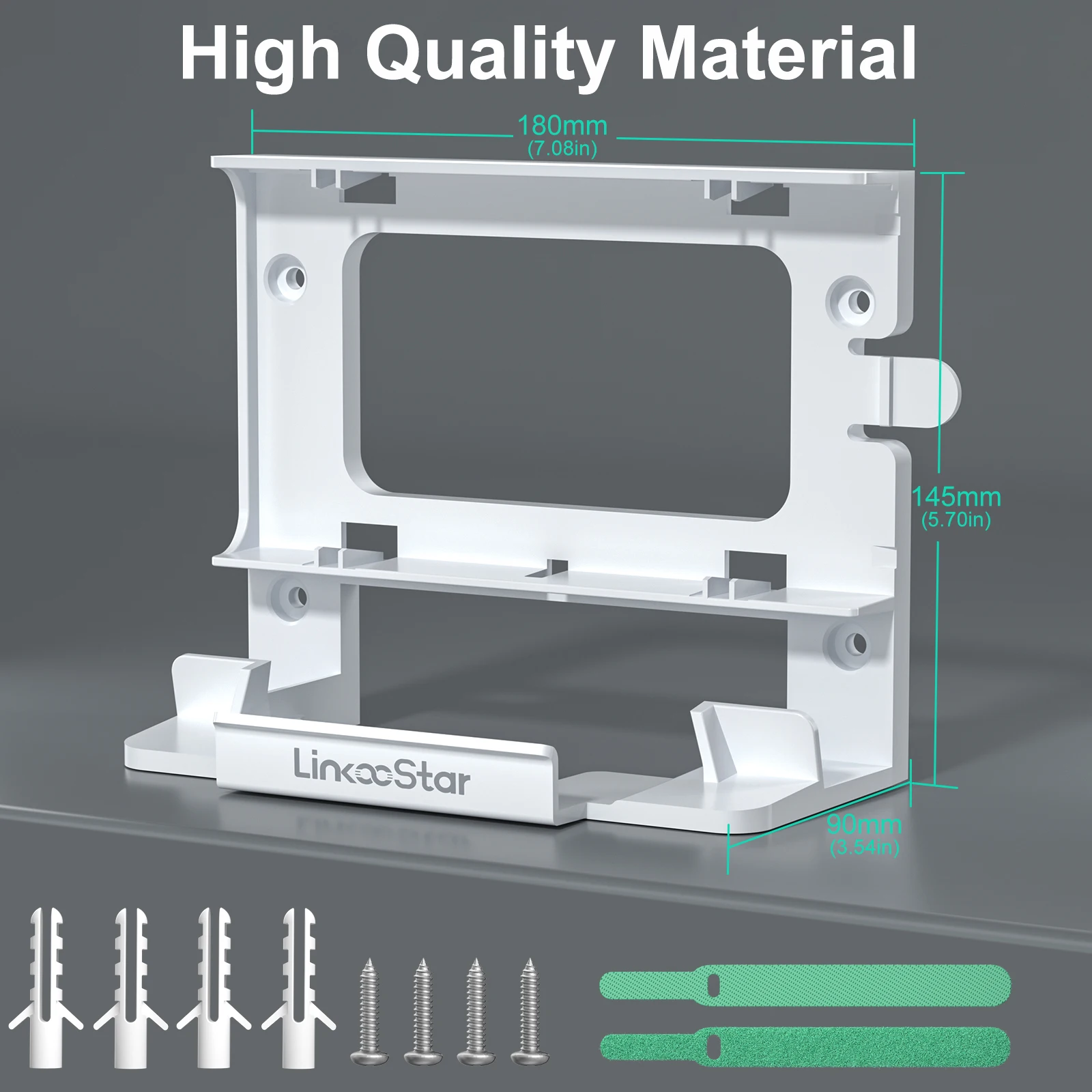 For Starlink Gen 3 Router Mount Power Supply Bracket Holder Wall Mount Space Saving Satellite Internet Kit ABS Router Rack Tools