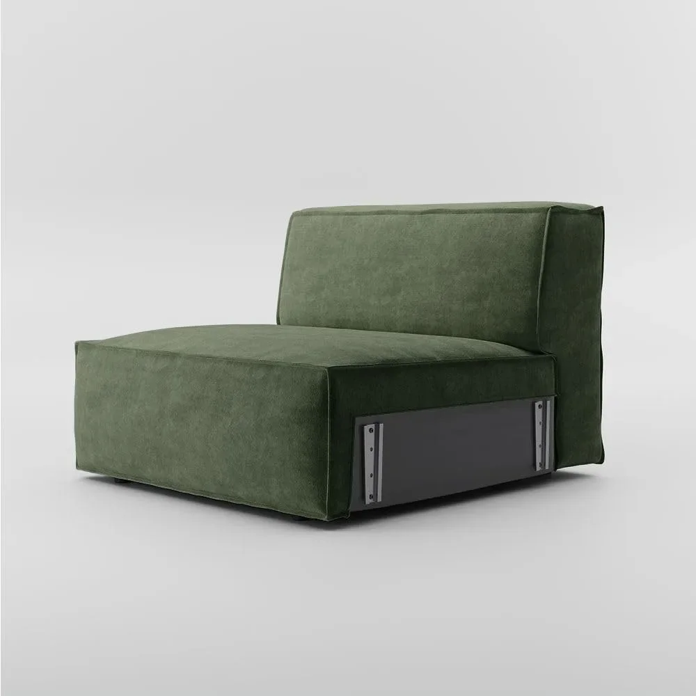 

Large Modular Sectional Velvet Sofa, Armless Chair, Large Sectional Couches, Oversized, Deep Seat, Living Room, 31"