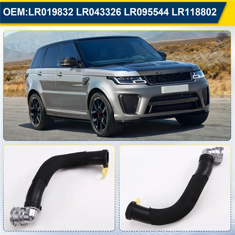 

ABXN-Upper Radiator Coolant Hose For Land Rover Discovery LR4 Range Rover Sport 3.0L TDV6 LR043326 LR095544